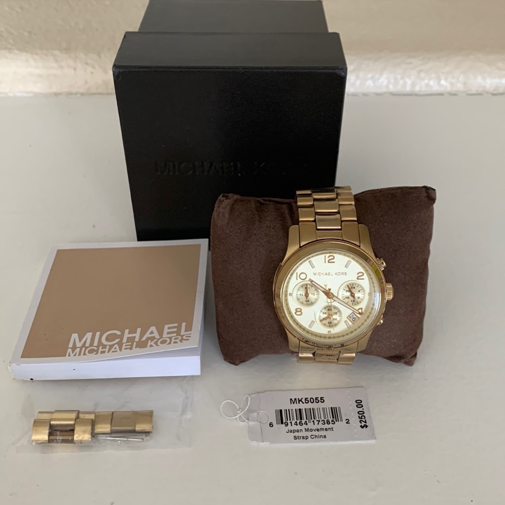 Used Michael Kors Women's MK5055 Runway Chronograph Watch